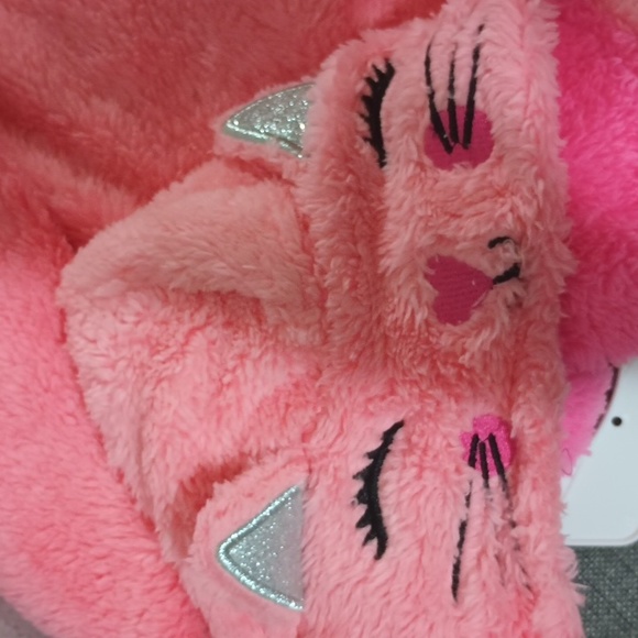 See updated listing Johnson FauxFur Fuzzy Kitten Hooded Jacket two tone Coral - Picture 4 of 9